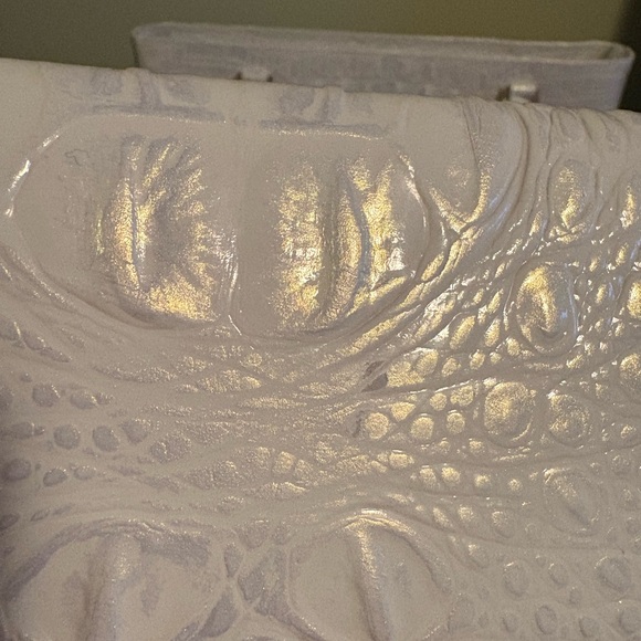 Brahmin Shell White Ezra and wallet(has imperfection on wallet see picture) - Picture 2 of 6